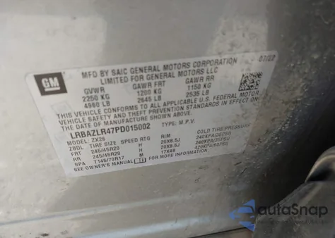 2023 Buick Envision Preferred Fwd z USA, uszkodzony, nr VIN LRBAZLR47PD015002